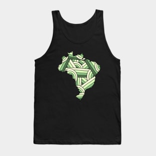 Brazil Map Art Tank Top